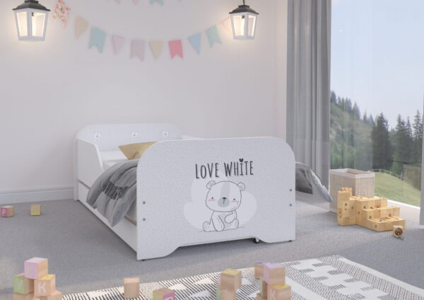 Kindershop.lt Vaikiska lova MIKI Baltasis lokys
